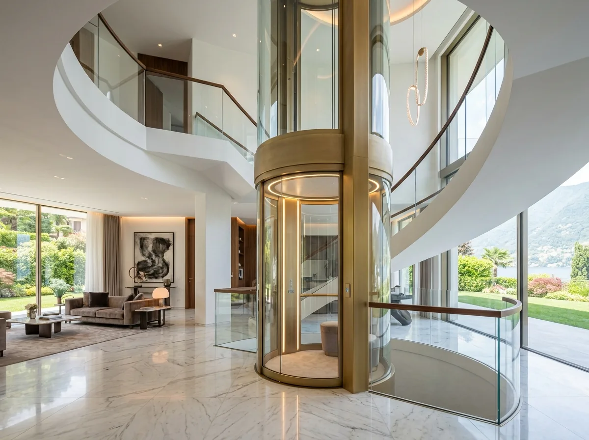 Luxury Architectural Home Lift Villa Installation