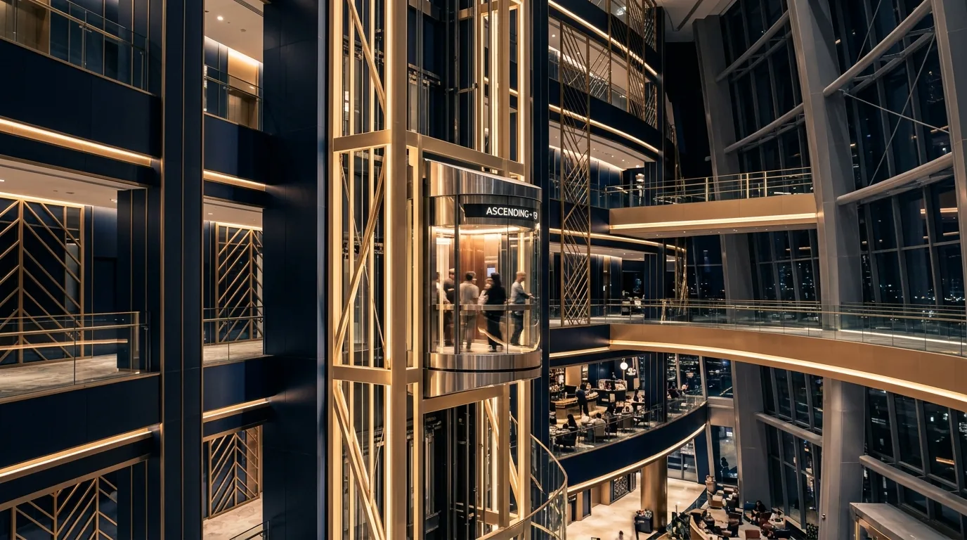 Low-Headroom Hydraulic Elevator System